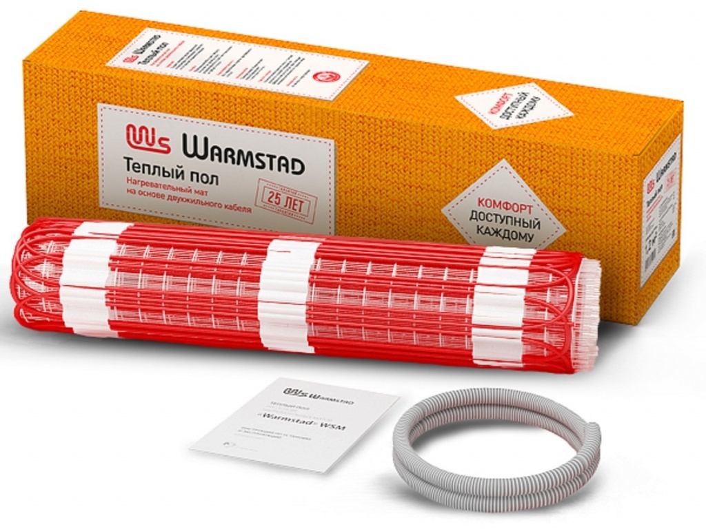 Мат нагревательный Теплолюкс "Warmstad" WSM 100 Вт/0,65 кв.м