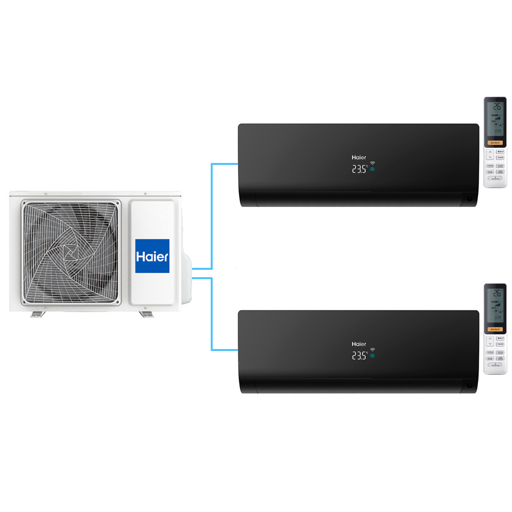Мульти-сплит система Haier FLEXIS 2023 2U50S2SM1FA-3 / AS25S2SF2FA-B + AS25S2SF2FA-B