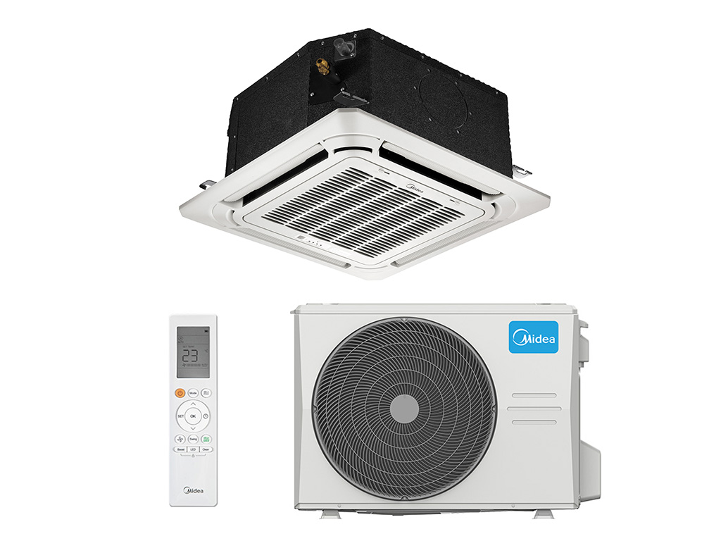 Компактный кондиционер кассетного типа Midea MCA3-12HRN1-QC2 / MOX330-12HN1-LQ